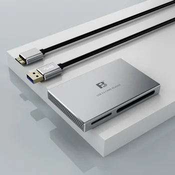 FB-886 Metal Shell USB3.0 High-speed CF SD MS M2 TF Card Reader for Camera Laptop Pc product image