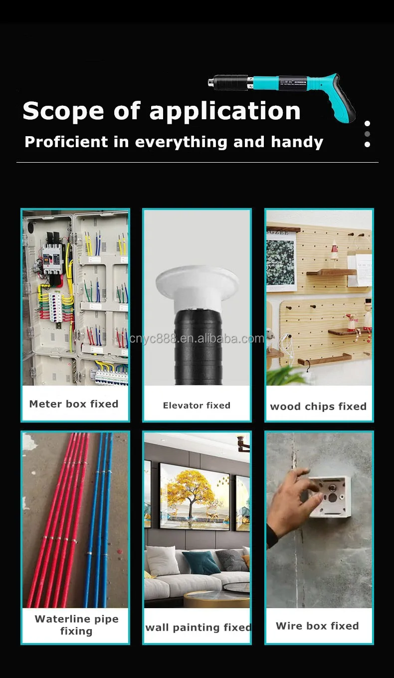 Popular Mini Steel Nail Gun Manual Light High Efficiency Ceiling