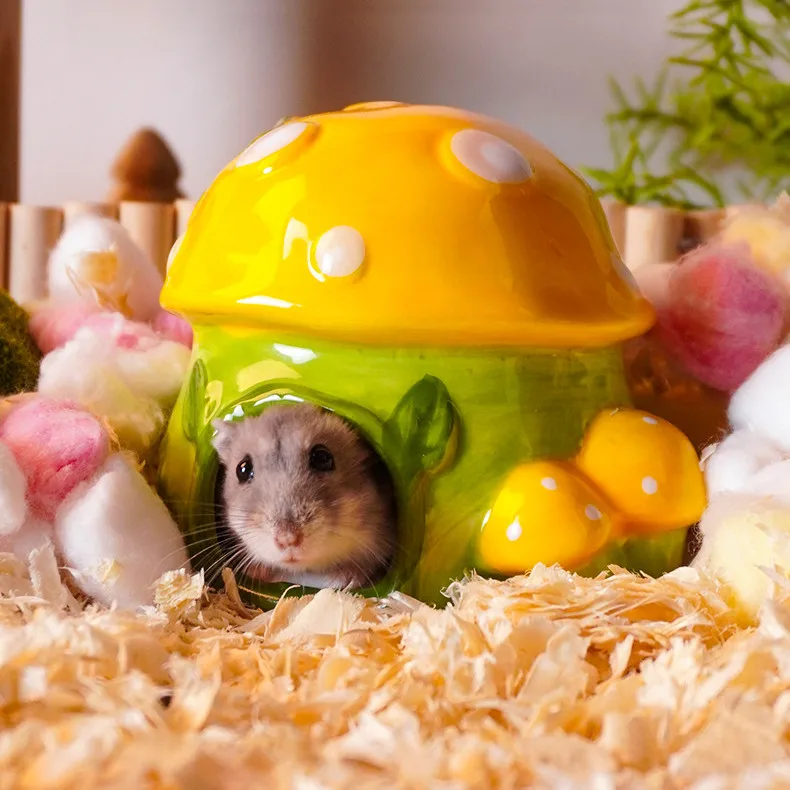 Keramik-Hamsterversteck In Käseform – 15,2 Cm, Gelb, Für Hamster & Kleintiere