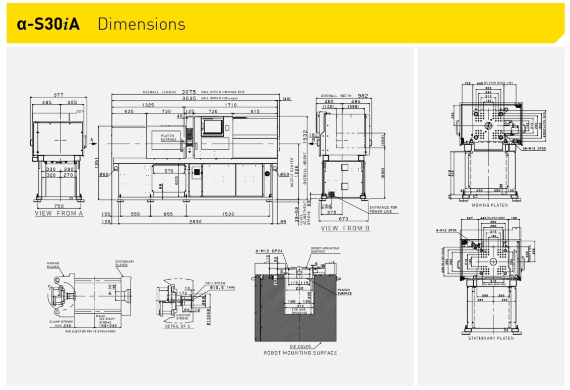 Fanuc Roboshot A-30 IA Horizontal Injection Molding Machine Used ...