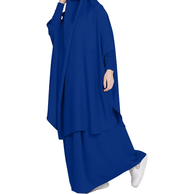 2025 Elegant Abaya for Ladies Long Casual Dress with Islamic Scarf Hijab Plus Size Clothing Set for Women Middle East for Summer