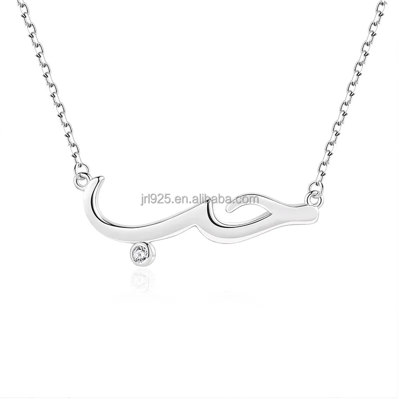 Custom Wholesale Fashion Jewelry Cubic Zirconia Necklace 925 Sterling