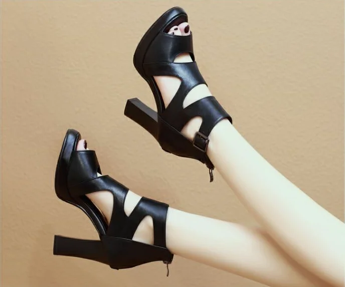 Summer new design fashion sexy high-heel peep-toe shoes Roman woman sandals
