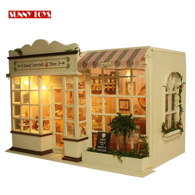 
 Детский игрушечный домик «сделай сам», сборный кукольный домик, модель мебели с голосовым управлением, деревянный игрушечный домик с подсветкой и музыкой  