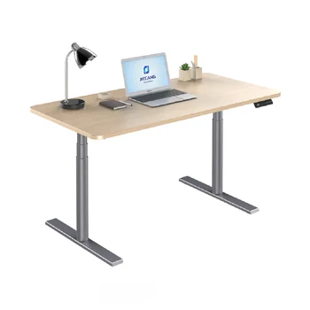 Jiecang Ergonomic Aluminum Desk Dual Motor Height Adjustable Desk Stand ...