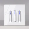 3 gang 1/2 way-white