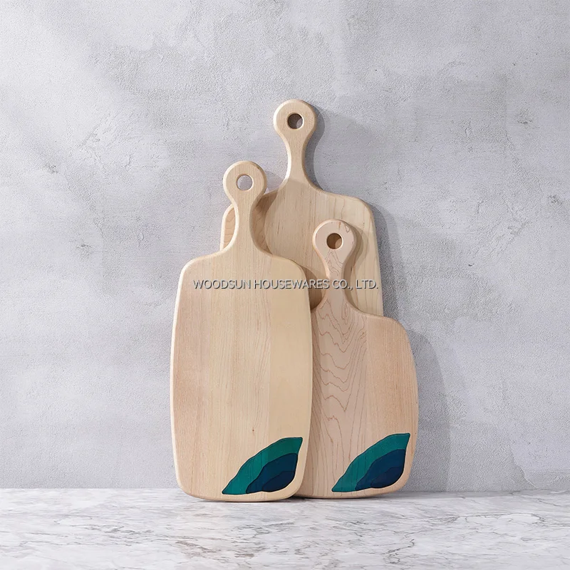 Древесный поднос из твердой кленовой смолы