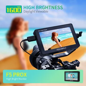 FEELWORLD F5 PROX Professional Camera Monitor 5.5" 1600nit High Brightness DSLR Field Monitor Bulk Custom Design Supplier detail image