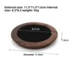 Large circle - black velvet