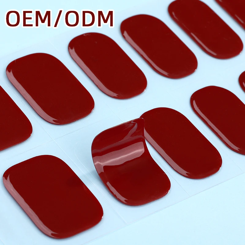 product formula upgrade super sticky not easy to come off salon quality high gloss semi cured gel nail strips-2