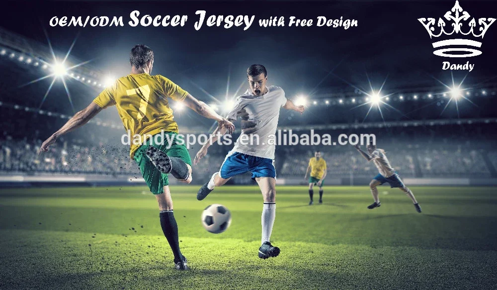 2023 New Design 100% Polyester Soccer Uniform Custom Football