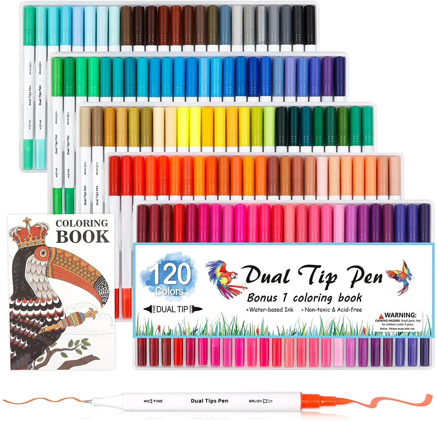 100 marker pens fine tip, marker Fineliner 100 colors tip 0,4mm