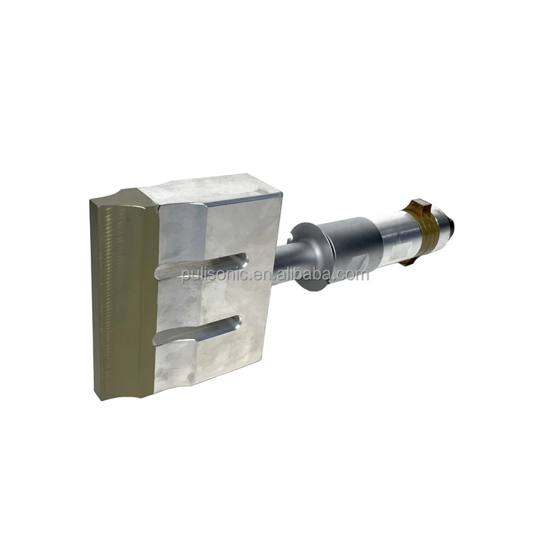20khz 1000W Ultrasonic Welding Transducer With Booster and Steel Horn Piezoelectric Ultrasonic Welder Transducer