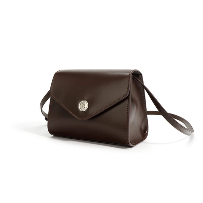 Design Retro Genuine Leather Messenger Bag for Women Simple Fashion High Quality Cowhide Shoulder Bag Square Small Bag