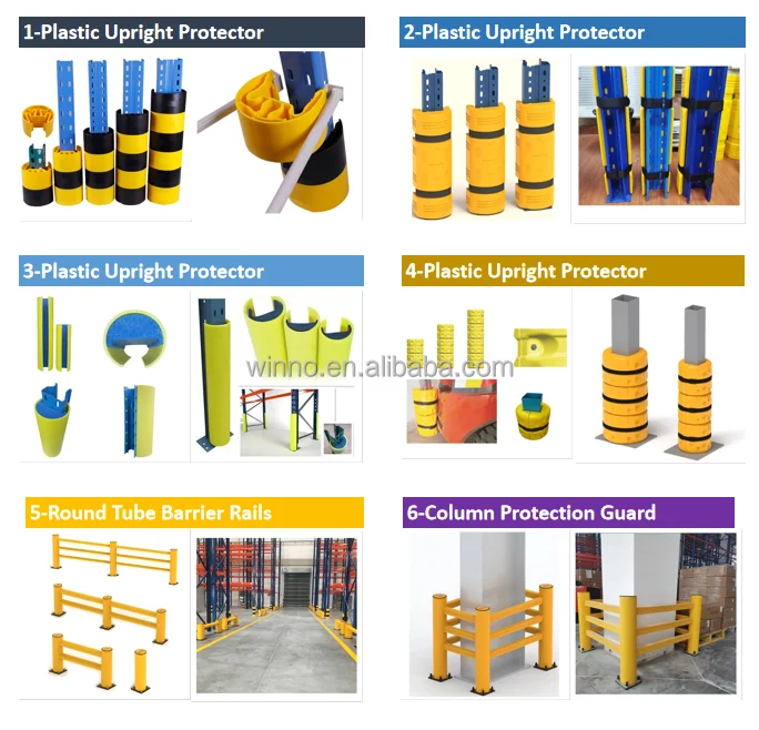 Plastic Structural Column Upright Post Protection Rack