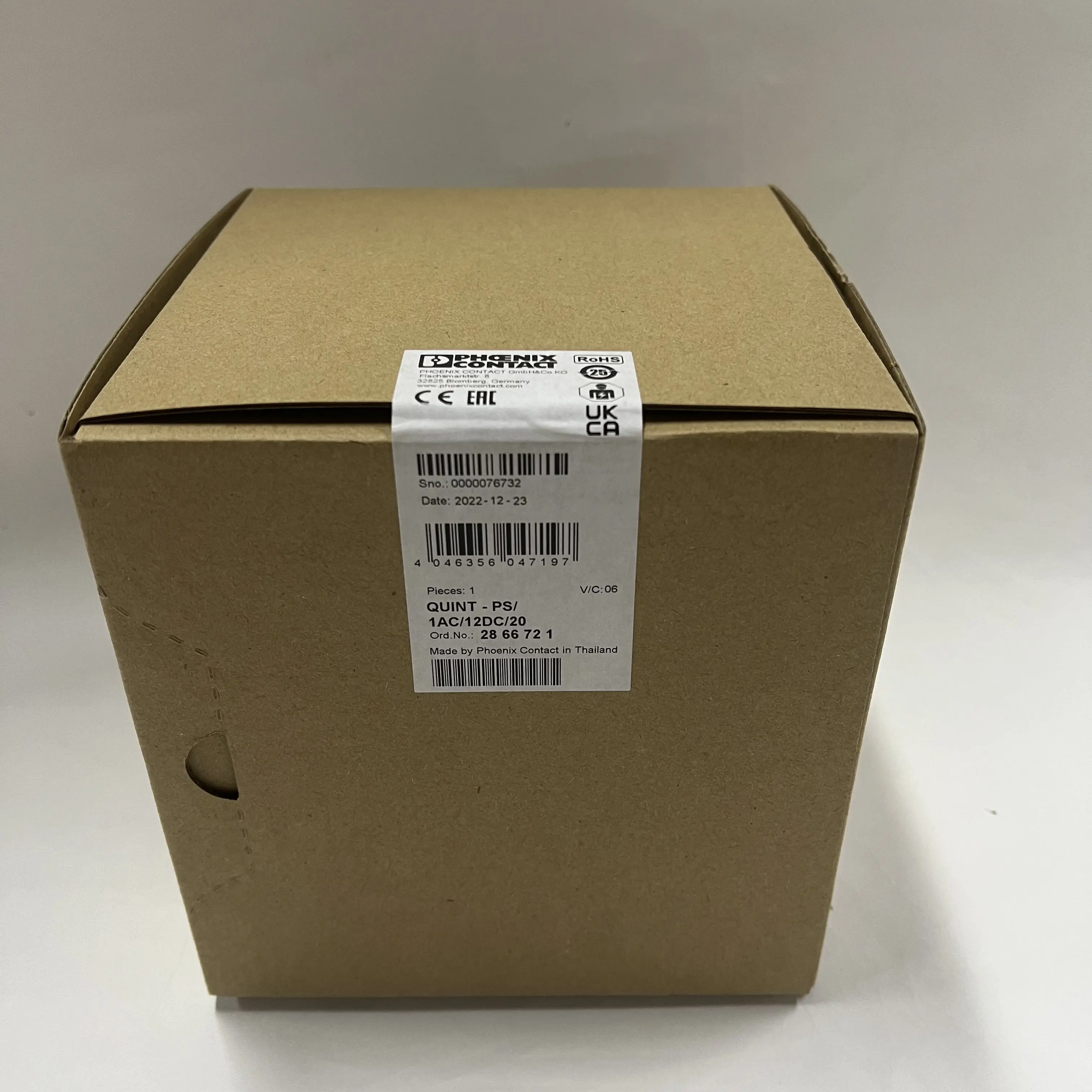 Phoenix Contact Power supply QUINT-PS/1AC/12DC/ 20 2866721 Phoenix Contact Power supply QUINT-PS/1AC/12DC/ 20 2866721