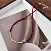 Cheap Red Glass bead+gold plated beads