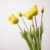 Soft rubber tulip flower a168-yellow