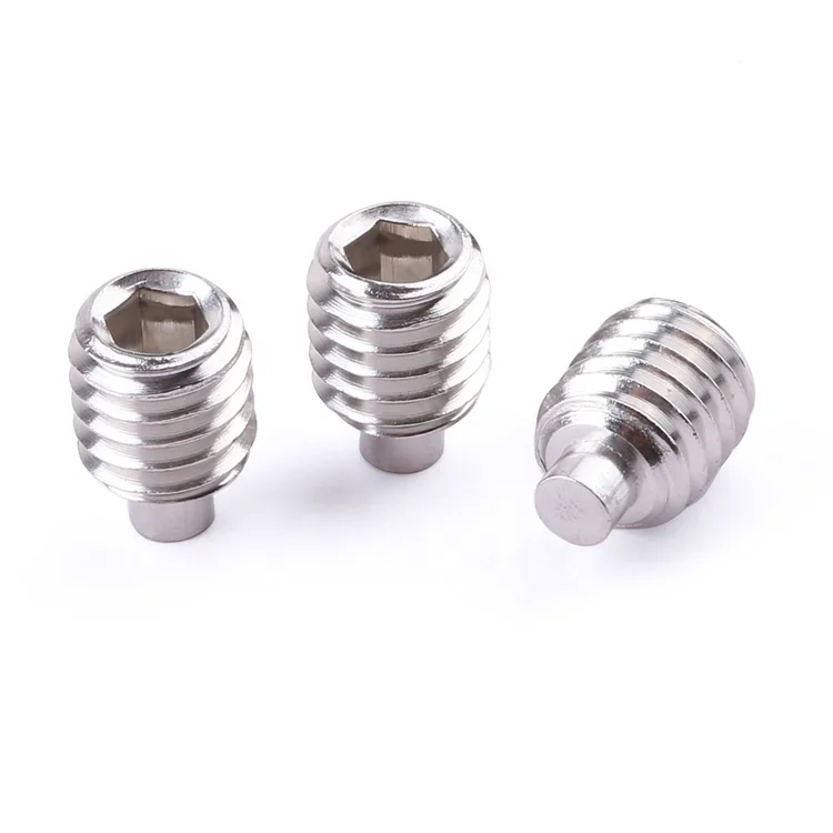 Non-standard customization hex socket set screw machine screw stainless steel SS304 316 plain