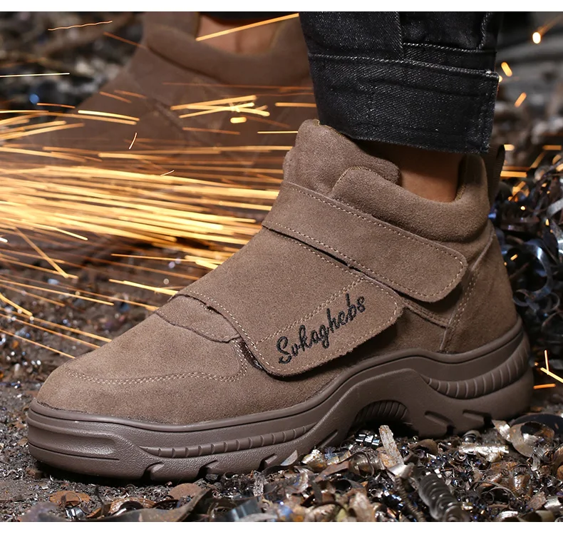 Stivaletti Chukka PAYMA In Pelle Per Uomo - Scarpe Safari Da Lavoro Casual E Outdoor - Foto 8