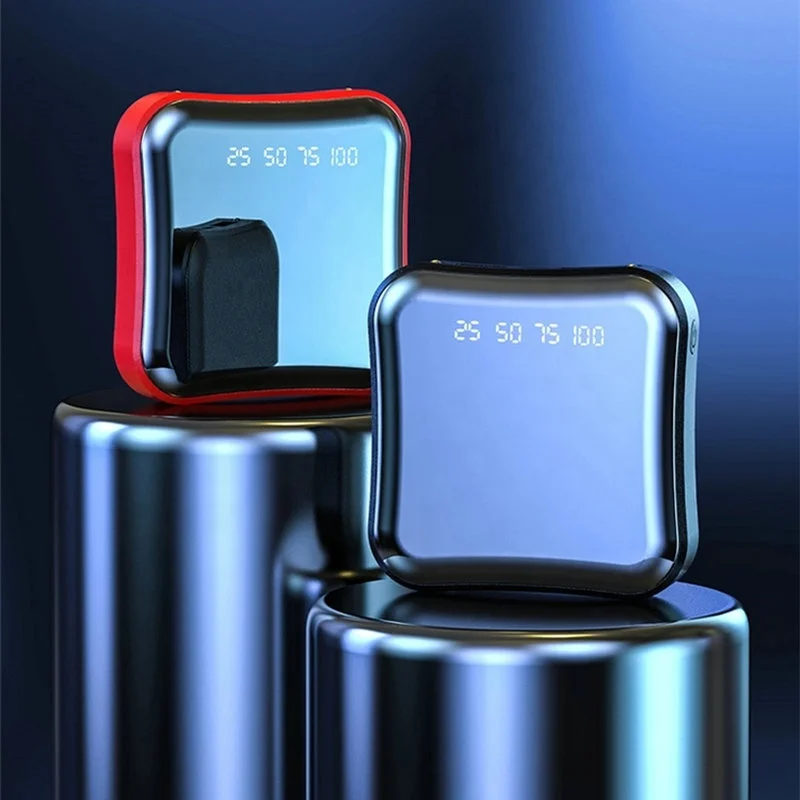 Square Charger Mini Power Bank Mirror Power Bank Charger 20000 MAh Mini Size Square Power Bank for Most of Mobile Phones Devices