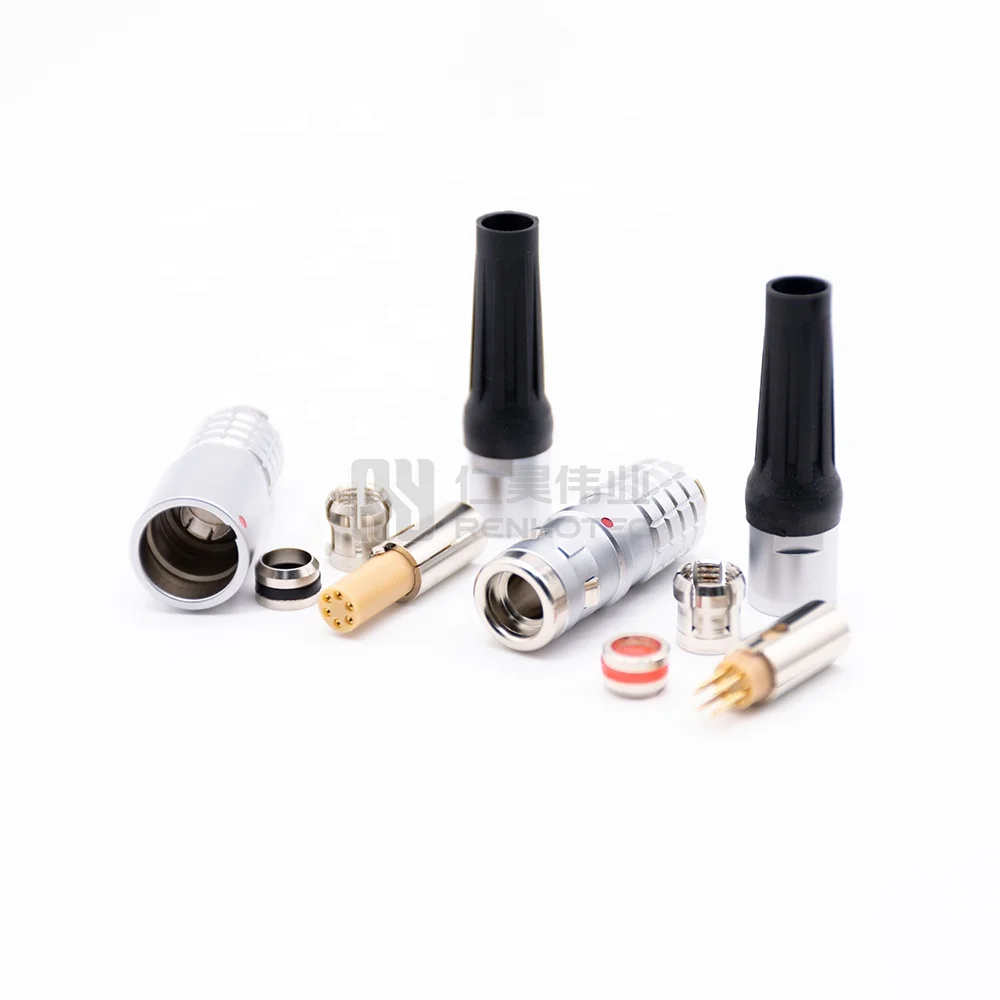 High Quality Circular Waterproof Connector 6 Pin Multipin Push Pull Mating FGG Plug