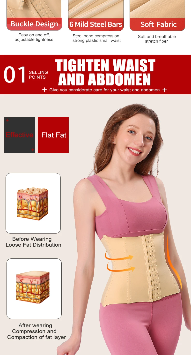 Custom Plus Size  Full Body Women Slimmer Tummy Control Shapewear Corsets Belt Waist Trainer Shaper Corset for Women supplier