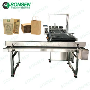 SONSEN Industrial Custom High-Speed UV Printing Pagination Feeder Machine Line for Carton Plastic Bag Coding