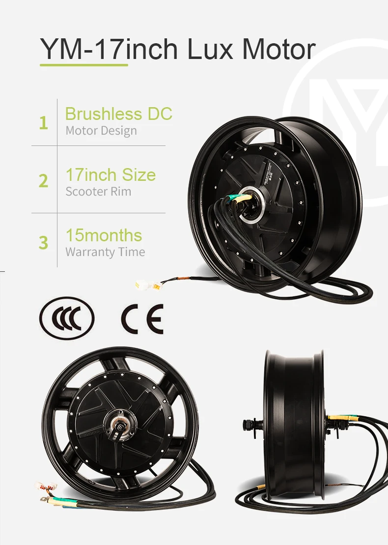 Ymmotor 17inch 72v 8000w/10kw Bldc Wheel Hub Motor For Electric