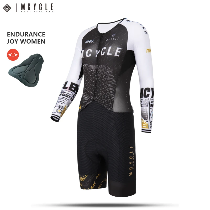 Mccycle Aero-Traje ajustado para mujer, traje de Triatlón de corte