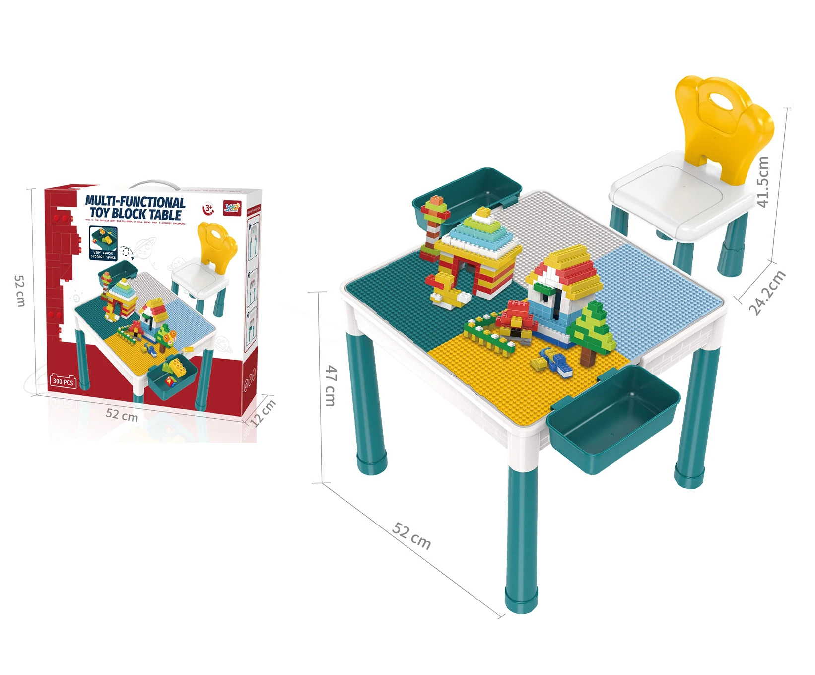 Fun Building Block Study Table