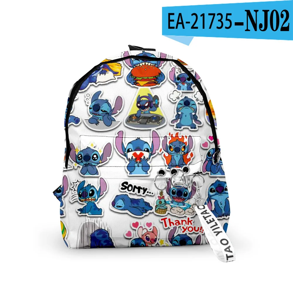 Cartoon Lilo & Stitch Anime Backpack Kids School Bags Galaxy Space For ...