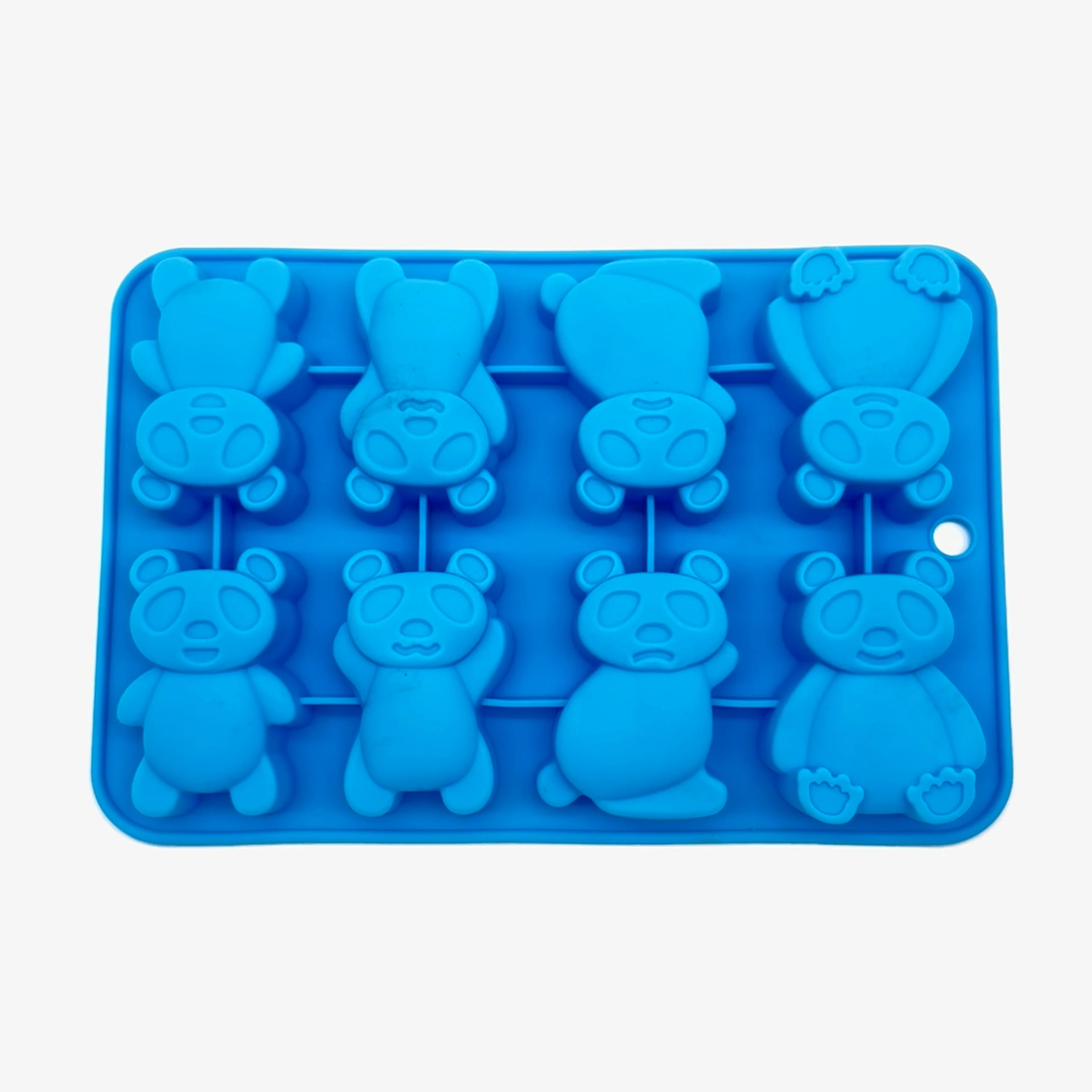 Yeni Panda 3D Gıda Kalitesi Silikon Pasta Kalıbı Sevgili Elle Yapılan DIY Pasta Kalıbı Çikolata Kalıbı