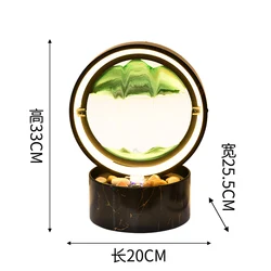 Креативные 3d стеклянные песочные часы в движении, движущаяся Песочная рамка, художественное изображение, текущий подарок, украшение фонтана