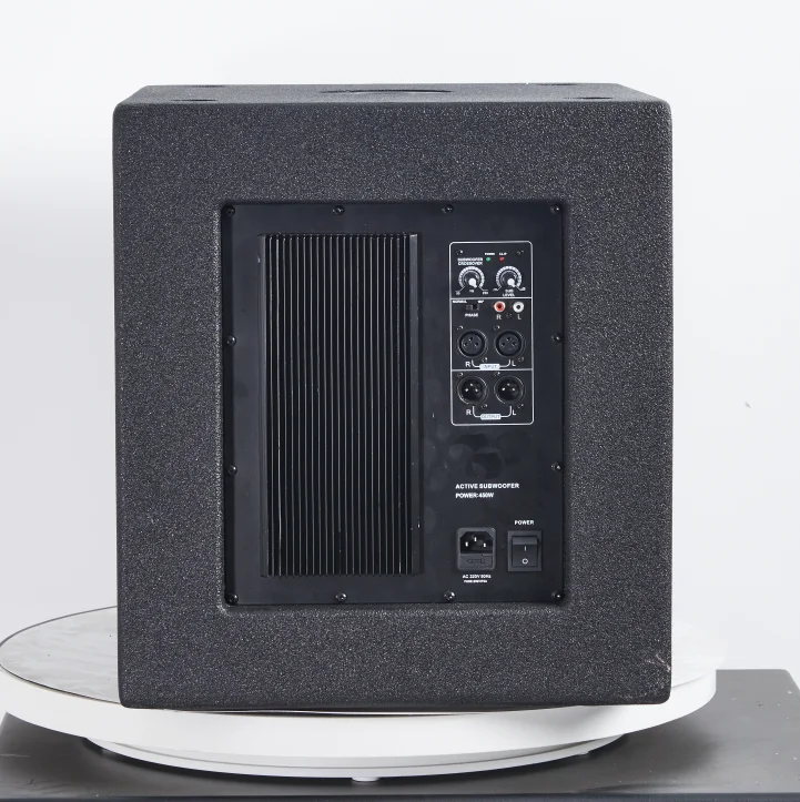 12 Inch Active Subwoofer 800W RMS Class AB 8ohm 98dB Professional Audio Equipment for Stage and Outdoor Events