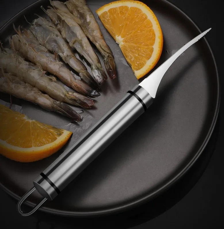 Приспособления для чистки и удаления накипи креветок из нержавеющей стали