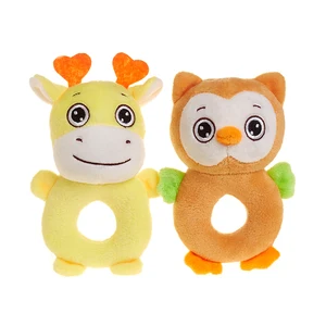Infant Educational Toys Plush Baby Rattle Toys Cute Kids Bed Bell