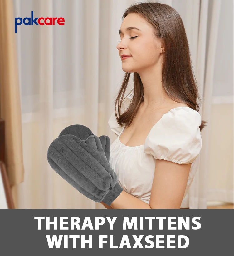 Microwavable Heating Mittens For Hand And Fingers To Relieve Arthritis