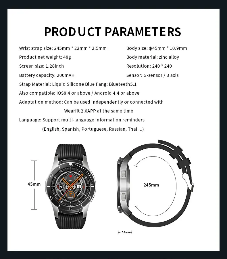 Gt106 best sale smartwatch manual