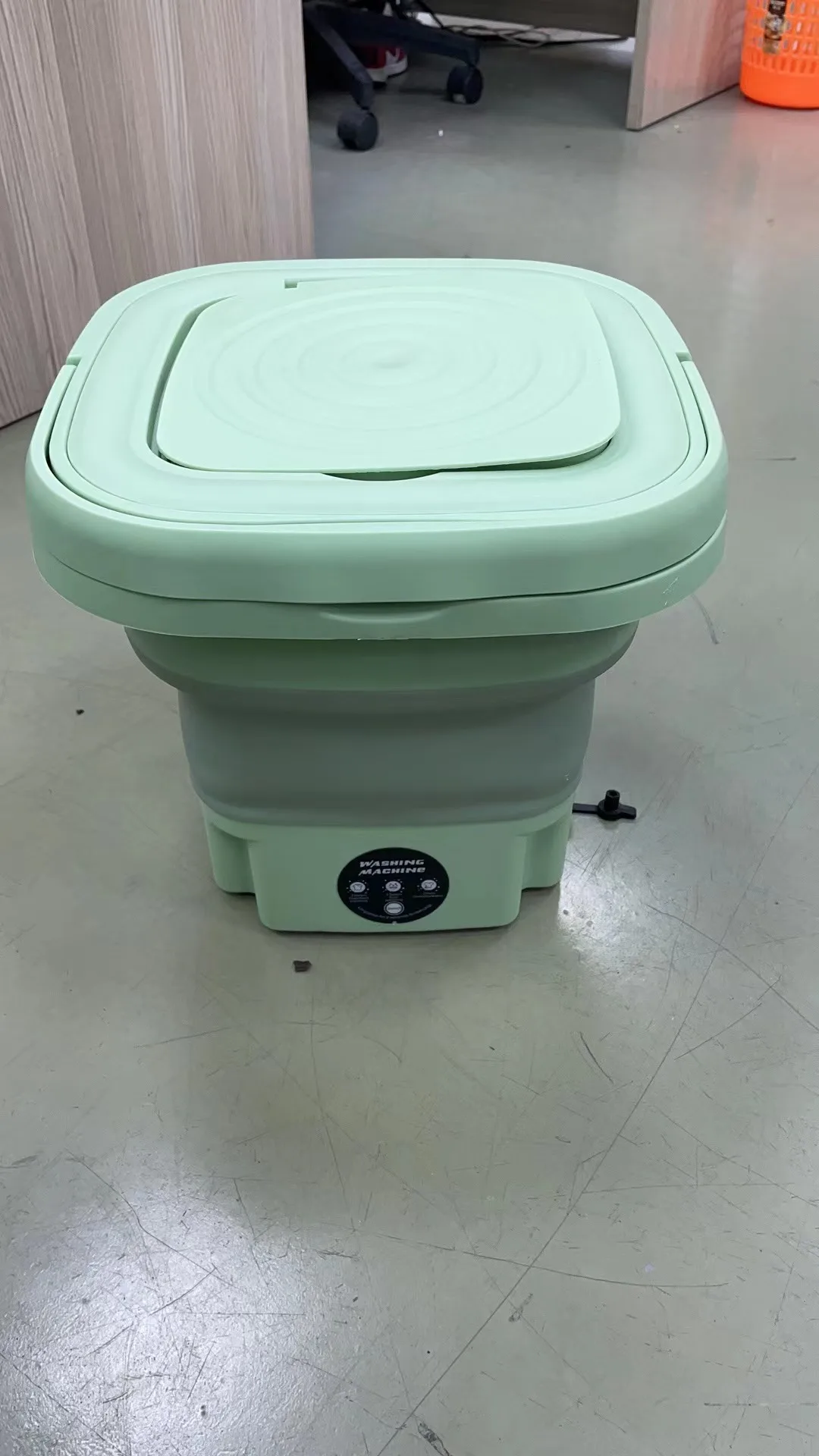 Portable Mini Washing Machine Lightweight Collapsible Bucket Perfect for Camping Travelling Apartment