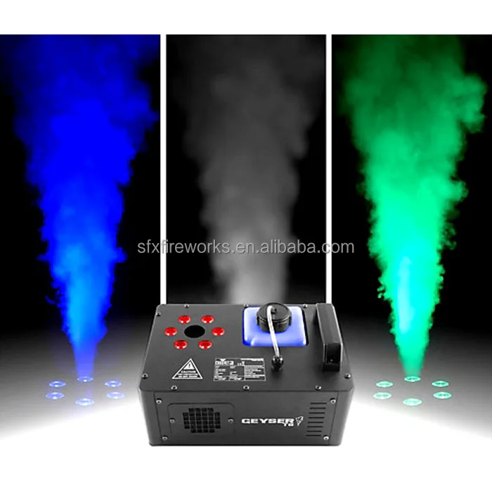 Rgb Lighting Air Column Effect Fog Machine With Remote & Dmx 512 1500w