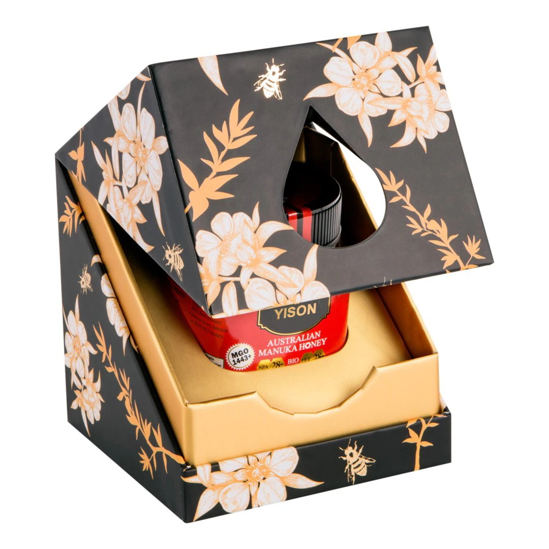 Luxury Custom Honey Jar Gift Box Packaging - Eco-Friendly Corrugated ...