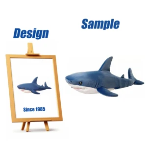 Shengye Custom 8 10 12 15 Inch Sea Animal Shark Plush Toy for Kids Creative Gift with PP Cotton Fill Bulk Stuffed Plushies Doll