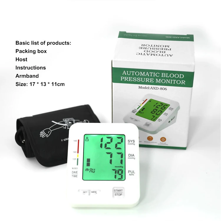 Дом AXD-806 использует монитор кровяного давления цифров электронный