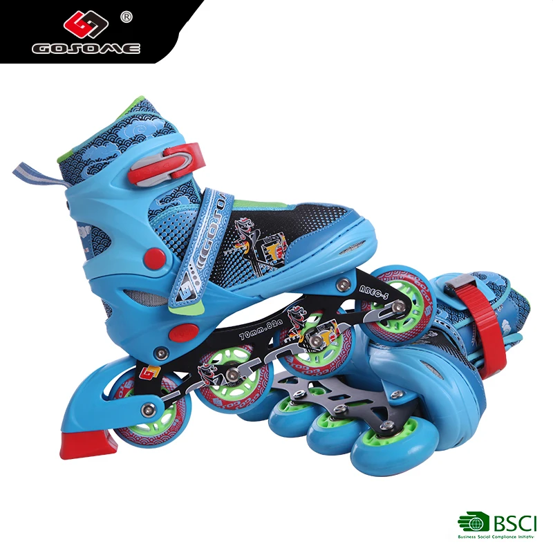 GOSOME  Inline Skates Black and Red Roller Skate for Kids for Sale