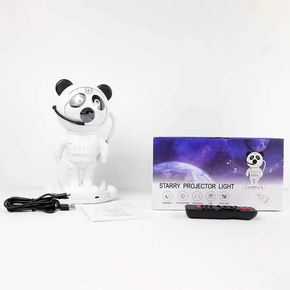 Panda Star Projector,Atmosphere Lamp Ocean Wave Projector Sky Moon