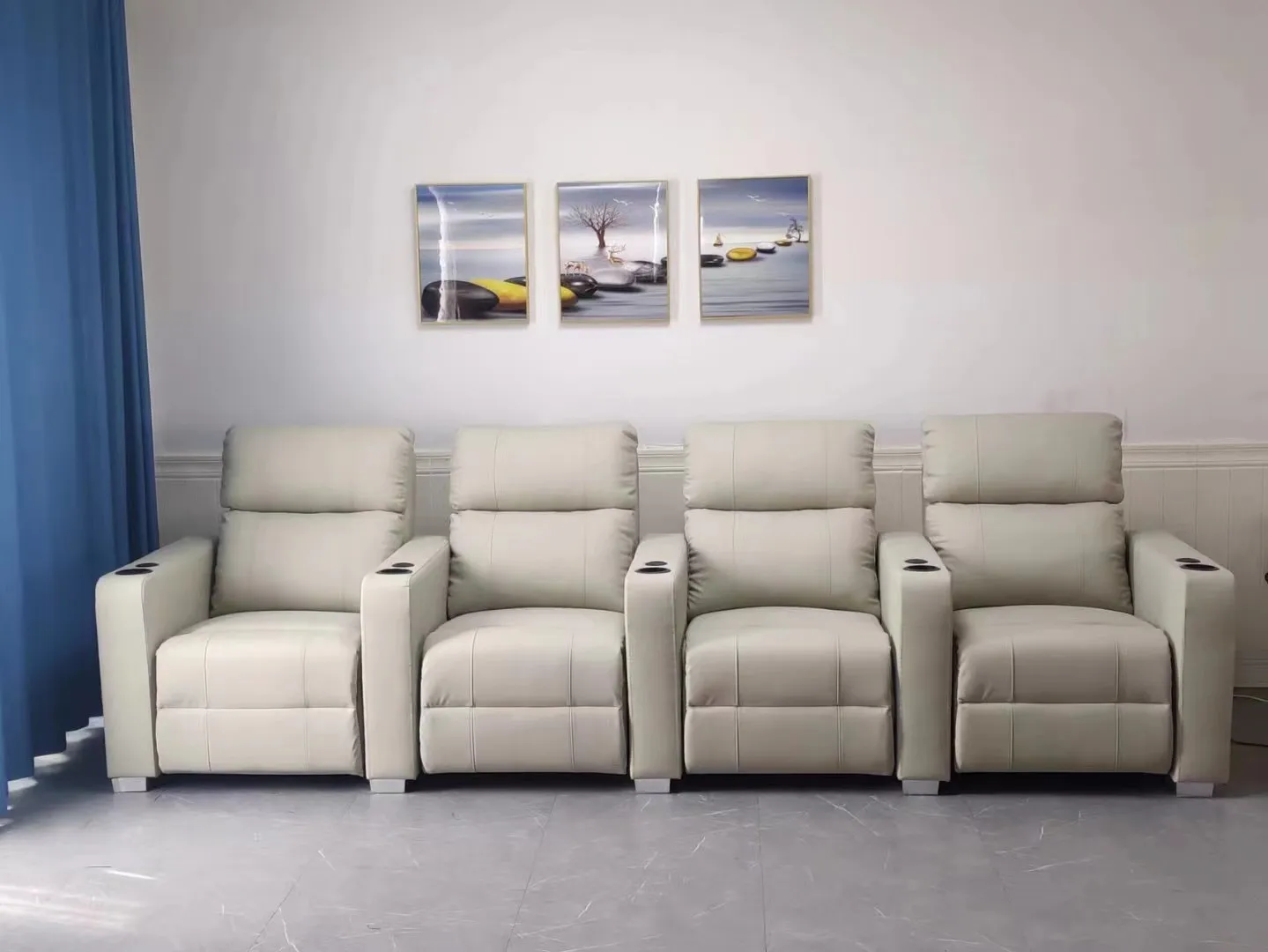 On Stock Comfortable Luxury Modern Furniture Living Room 1 2 3 Seater Functional Recliner Sofa Set details