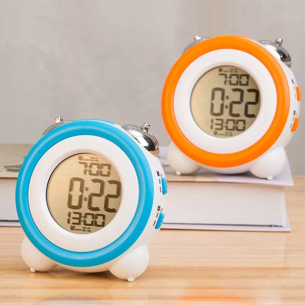 Wholesale Dual Extra Loud Vibrating LED Sleep Trainer Wake up Electronic Digital Bedroom Smart Alarm Clock with Calender