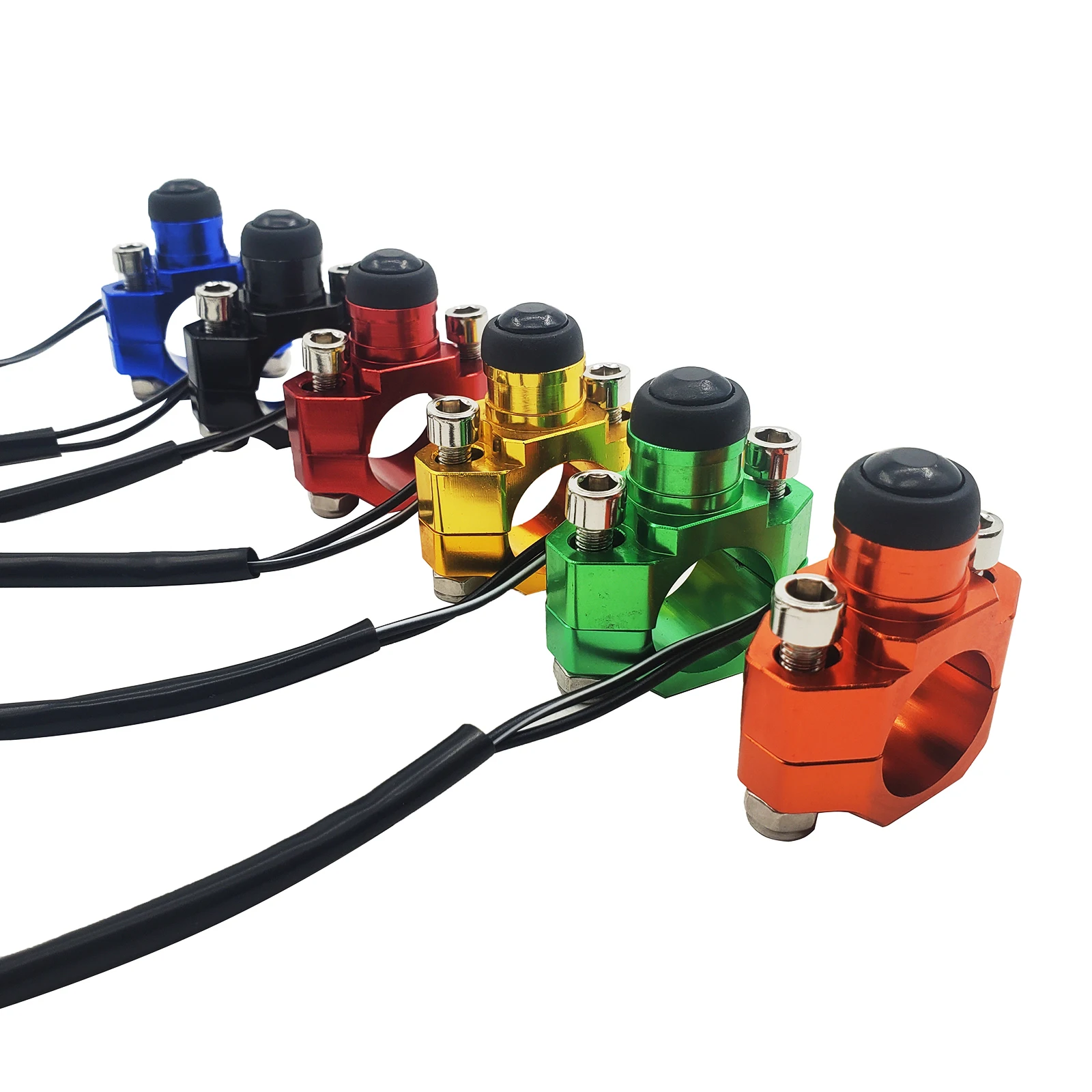 Motorcycle Universal Stop Start Kill Switch Button With Rotating Bar