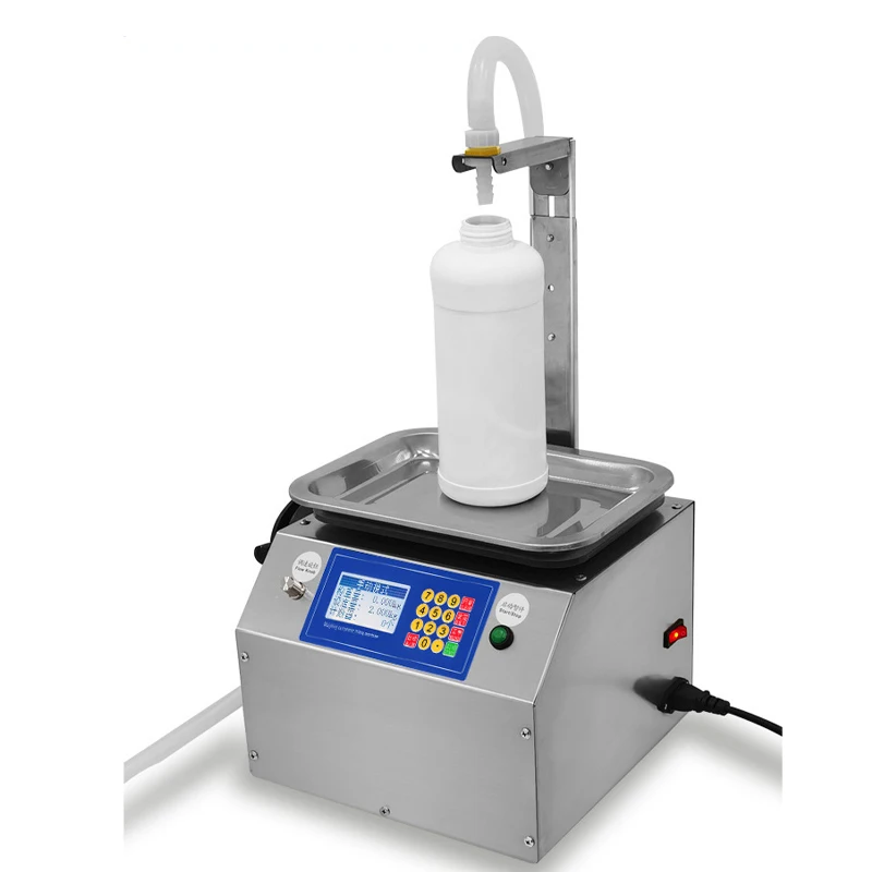CSY-L13 Small Weighing Type Quantitative Liquid Dispense Canned Sesame Paste Edible Oil Glue Viscous Volumetric Filling Machine